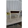 Image 1 : Vintage School Desk with Open Storage and Pencil Groove. 30”×24”×18”