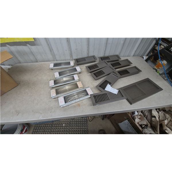 Assorted HVAC Vents and Registers: 5 New and Used