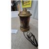 Image 4 : Vintage Electric Tabletop Motion Lantern Lamp with Forest Silhouette Fireplace Effect