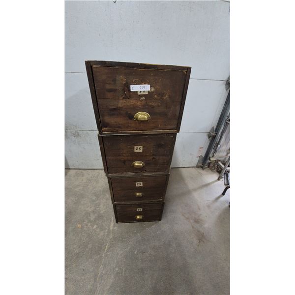 Canadian National Railways Winnipeg 4-Drawer Stackable Cabinet