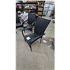 Image 2 : Set of 6 Black Woven Patio Chairs