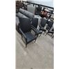 Image 5 : Set of 6 Black Woven Patio Chairs