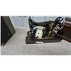 Image 2 : Singer Sewing Machine and Case, Antique, Electric