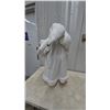 Image 5 : White and Silver Santa Claus Figure with Gifts and Bag. 36” tall