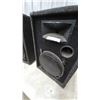 Image 5 : Pair of Black Carpeted PA Speakers with 8” Woofers and Horn Tweeters
