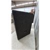 Image 6 : Pair of Black Carpeted PA Speakers with 8” Woofers and Horn Tweeters