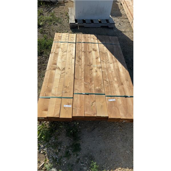 3 Bundles 1 × 6 × 4ft Treated Brown Lumber 54 Boards