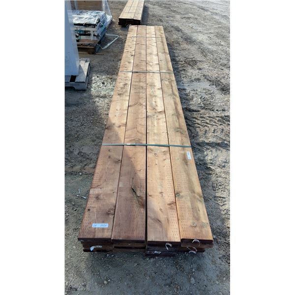 2 × 8 × 16ft Treated Brown Lumber 20 Boards