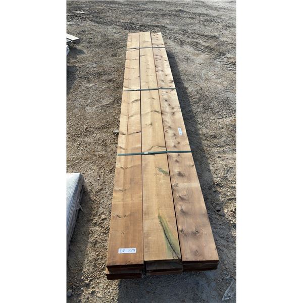 2 × 8 × 12ft Treated Brown Lumber 12 Boards