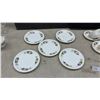 Image 2 : Vintage Porcelain Pansy Floral Tea Set with Gold Trim, 23 Pieces