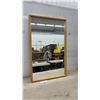 Image 1 : Rectangular Wall Mirror With Light Wood Frame, 37 × 23”