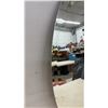 Image 3 : Oval Frameless Beveled Wall Mirror with Heavy Duty Mounting Clips, 30 × 22”