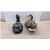 Image 2 : Ducks Unlimited Numbered Hand-Painted Common Loon With Chick and Mallard Hen With Ducklings