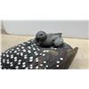 Image 8 : Ducks Unlimited Numbered Hand-Painted Common Loon With Chick and Mallard Hen With Ducklings