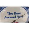 Image 4 : Vintage Pearl Lager Beer "The Beer Around Here" Round Wall Thermometer by Pam Clock Company, 12”