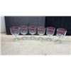 Image 4 : Hamm's Beer Glass Pitcher, Stemmed Goblets, Serving Tray, and Budweiser Goblet