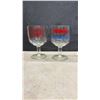 Image 5 : Hamm's Beer Glass Pitcher, Stemmed Goblets, Serving Tray, and Budweiser Goblet