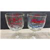 Image 6 : Hamm's Beer Glass Pitcher, Stemmed Goblets, Serving Tray, and Budweiser Goblet