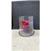 Image 3 : Glass Punch Bowl Set with Ladle, 12 Demitasse Cups and Artificial Grapes