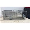 Image 2 : Two Single-Door Live Animal Cage Traps, 12 × 10 × 32” and 7 × 6 1/2 × 6 1/2”