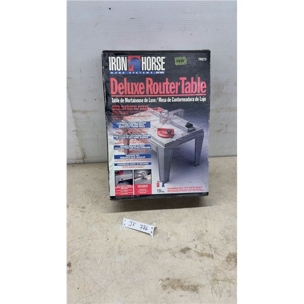 New Iron Horse Hirsch TRST3 Deluxe Router and Sabre Saw Table, 13” x 18” x 14 1/2”