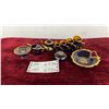 Image 1 : Limoges Porcelain Miniature Tea Set and Trinket Box, Leaf Dish, and Pedestal Dish