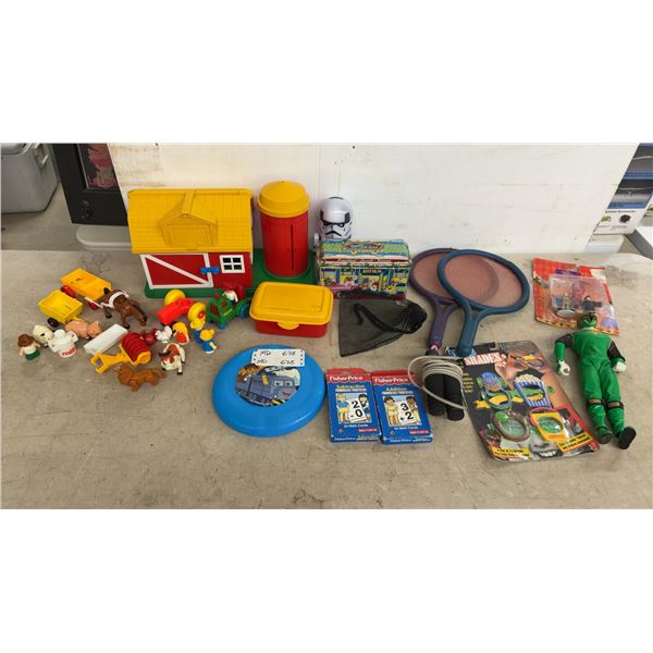 Playmobil Barn and Silo, Farm Animals and Figures, Dora the Explorer Frisbee