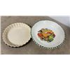 Image 4 : Assorted Bakeware and Pottery: Spaghetti Bowl, Quiche Lorraine, Pecan Pie, Lemon Meringue Pie