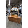 Image 2 : Oak Dresser with Mirror, Tall Chest of Drawers, and Nightstand
