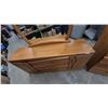 Image 4 : Oak Dresser with Mirror, Tall Chest of Drawers, and Nightstand