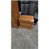 Image 8 : Oak Dresser with Mirror, Tall Chest of Drawers, and Nightstand