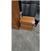 Image 9 : Oak Dresser with Mirror, Tall Chest of Drawers, and Nightstand