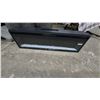 Image 1 : Electric Fireplace with Clear Glass Media. 56” long