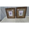Image 1 : Pair of Framed Floral Prints, Each with Ornate Gold and Brown Frame, 21”×24”