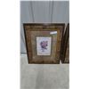 Image 2 : Pair of Framed Floral Prints, Each with Ornate Gold and Brown Frame, 21”×24”