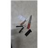 Image 1 : Assorted Knives and Multi-Tool: Fixed Blade Knife, Wood Handle Knife, Multi-Tool and Sheath