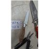 Image 3 : Assorted Knives and Multi-Tool: Fixed Blade Knife, Wood Handle Knife, Multi-Tool and Sheath