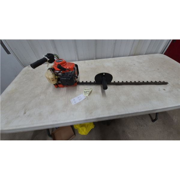 Echo Gas Powered Hedge Trimmer with 24” Blade and Handle, Needs New Fuel Lines