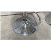Image 7 : Set of 3 Adjustable Height Swivel Bar Stools with Faux Leather Seats