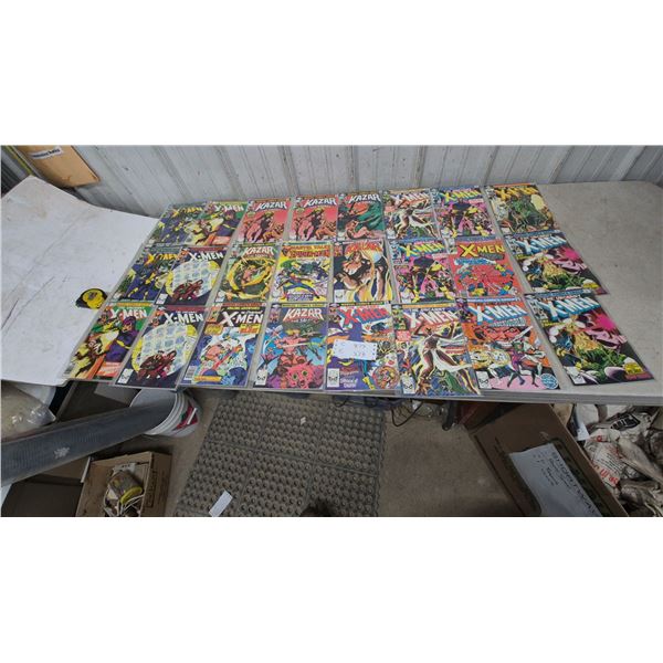 24 Marvel Comics: The Uncanny X-Men, Ka-Zar the Savage, Marvel Tales Spider-Man