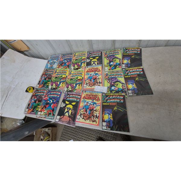 17 Captain America Marvel Comics, 20+ Pieces