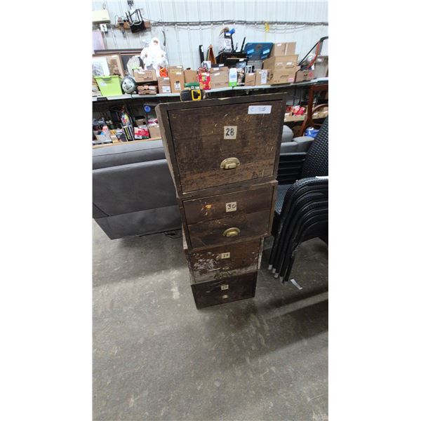 Canadian National Railways Winnipeg Drawer Filing Cabinet, Stackable