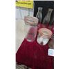 Image 2 : Assorted Glass Bottles and Jars: 2 Bail-Top Jars, 1 Cork-Top Bottle, 1 Mason Jar, and 11 Bottle
