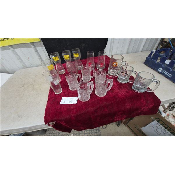 Vintage Soda Glassware: Tab, A&W Root Beer, and 7 Up