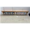 Image 1 : Two Wooden Wall Shelves With Pegs, Believe Love Dream and "Love" Design, 9 × 30 × 5”