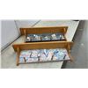 Image 4 : Two Wooden Wall Shelves With Pegs, Believe Love Dream and "Love" Design, 9 × 30 × 5”