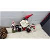 Image 2 : Maestro Ukulele, Pinecone Wreath, Santa Jar, Snowmen Figurines, Bouncing Buggy Toy