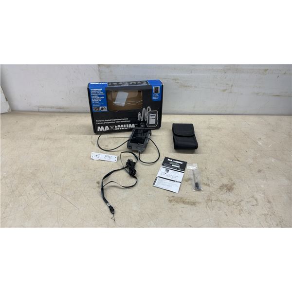 Maximum 057-4880-6 Compact Digital Inspection Camera, 720P HD, 35 1/2” Waterproof Flexible Cable