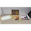 Image 1 : Metal Sign, No Working During Drinking Hours 12 1/2 × 16, Three Decals, Billy-Bob Bicep, Domo