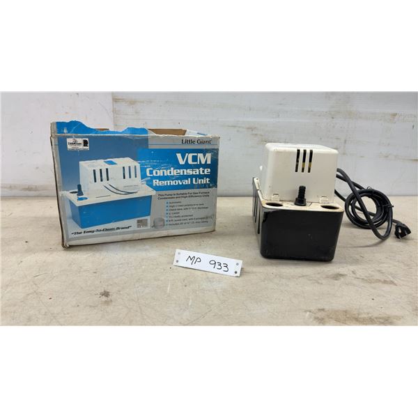 Condensate Removal Unit Pump, 115V, 1.0A, 60Hz, Single Phase